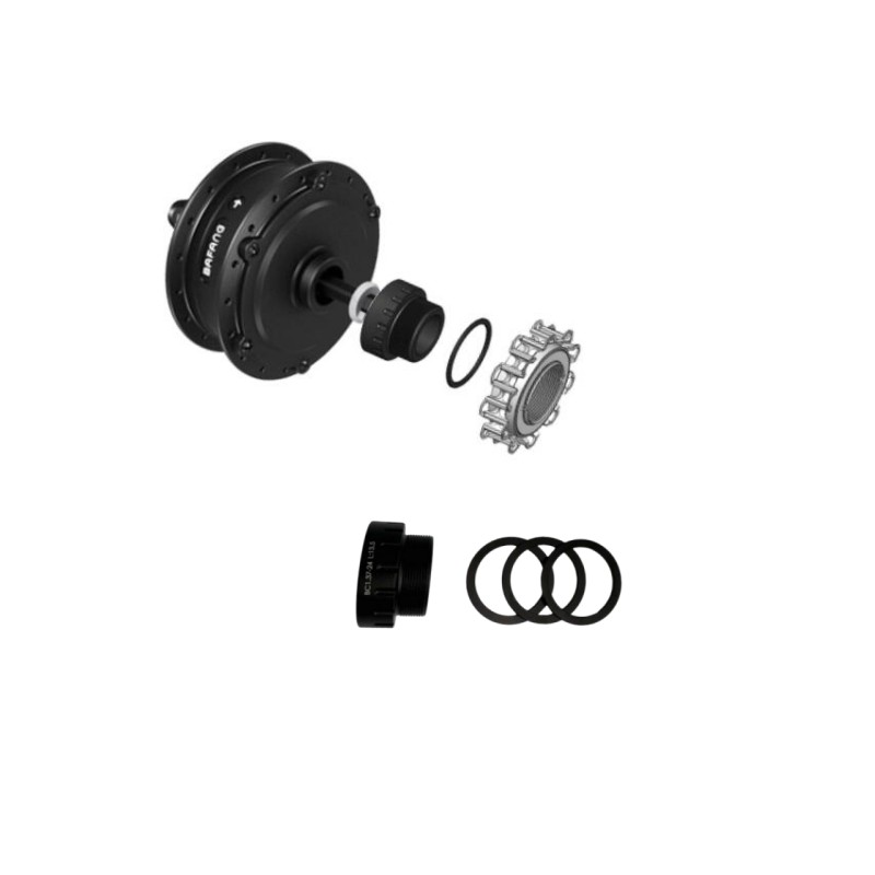 Hub motor  conversion sleeve + adjusting washer